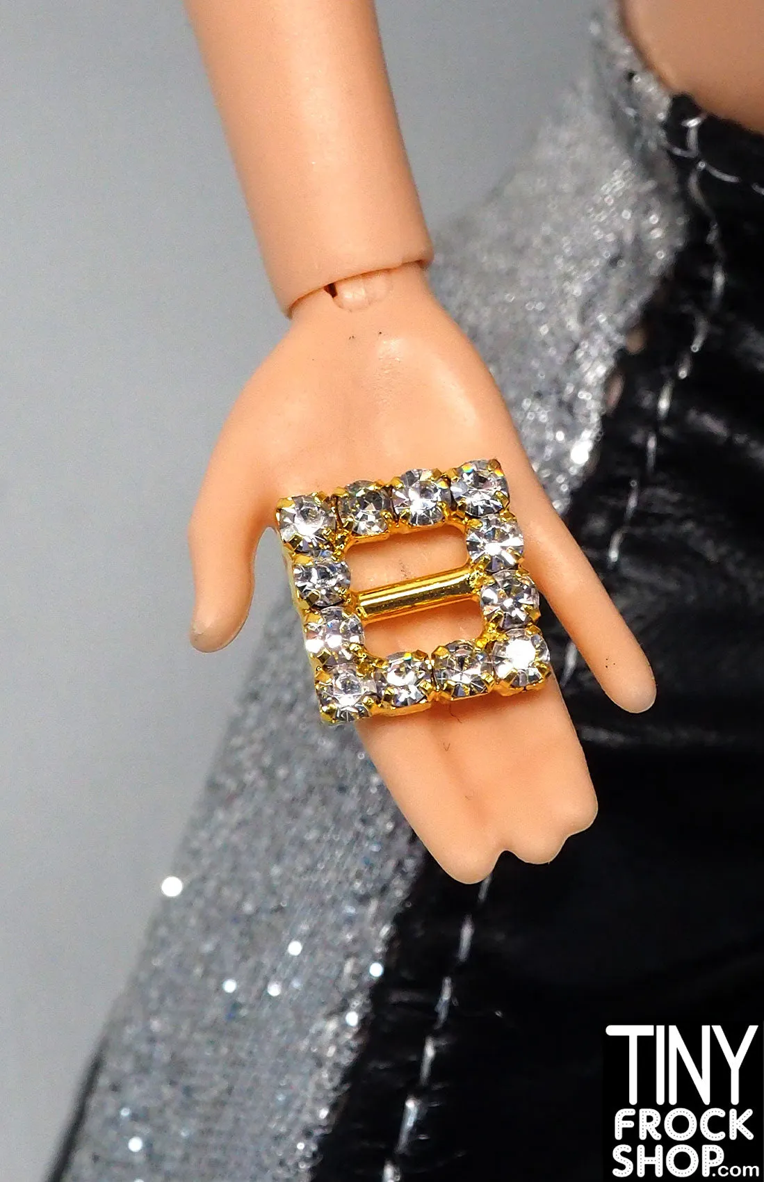 12" Fashion Doll High Quality Metal Rhinestone Mini Buckles - More Shapes and Sizes