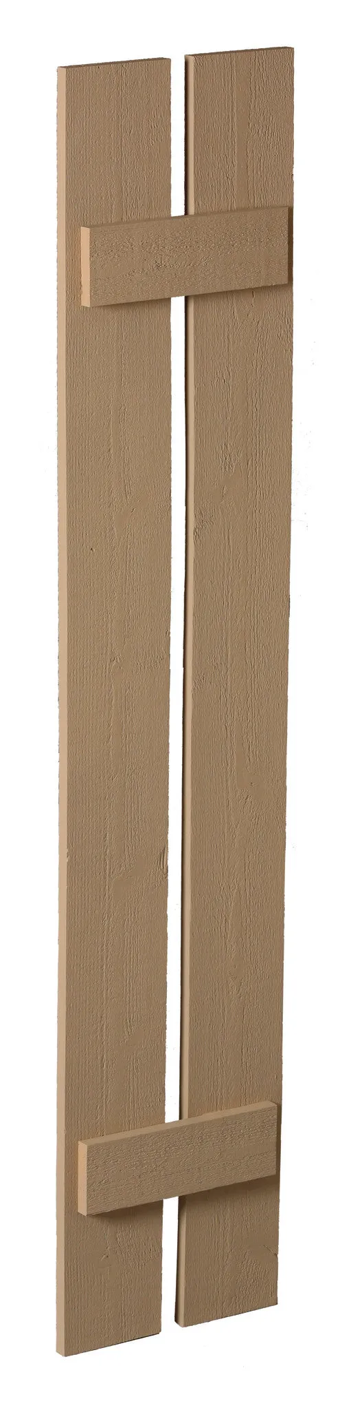 12" Plank Shutter - 2 Board , 2 Batten Sample (available in multiple finish options)