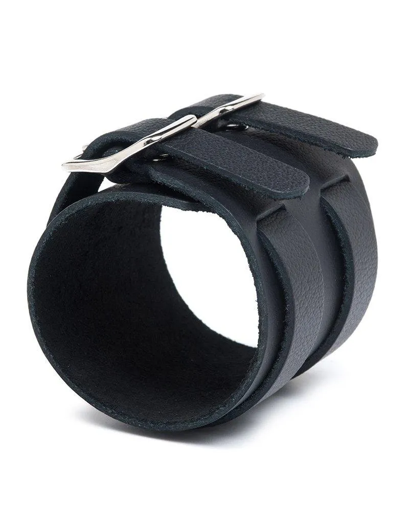 2-Strap Leather Wrist Band