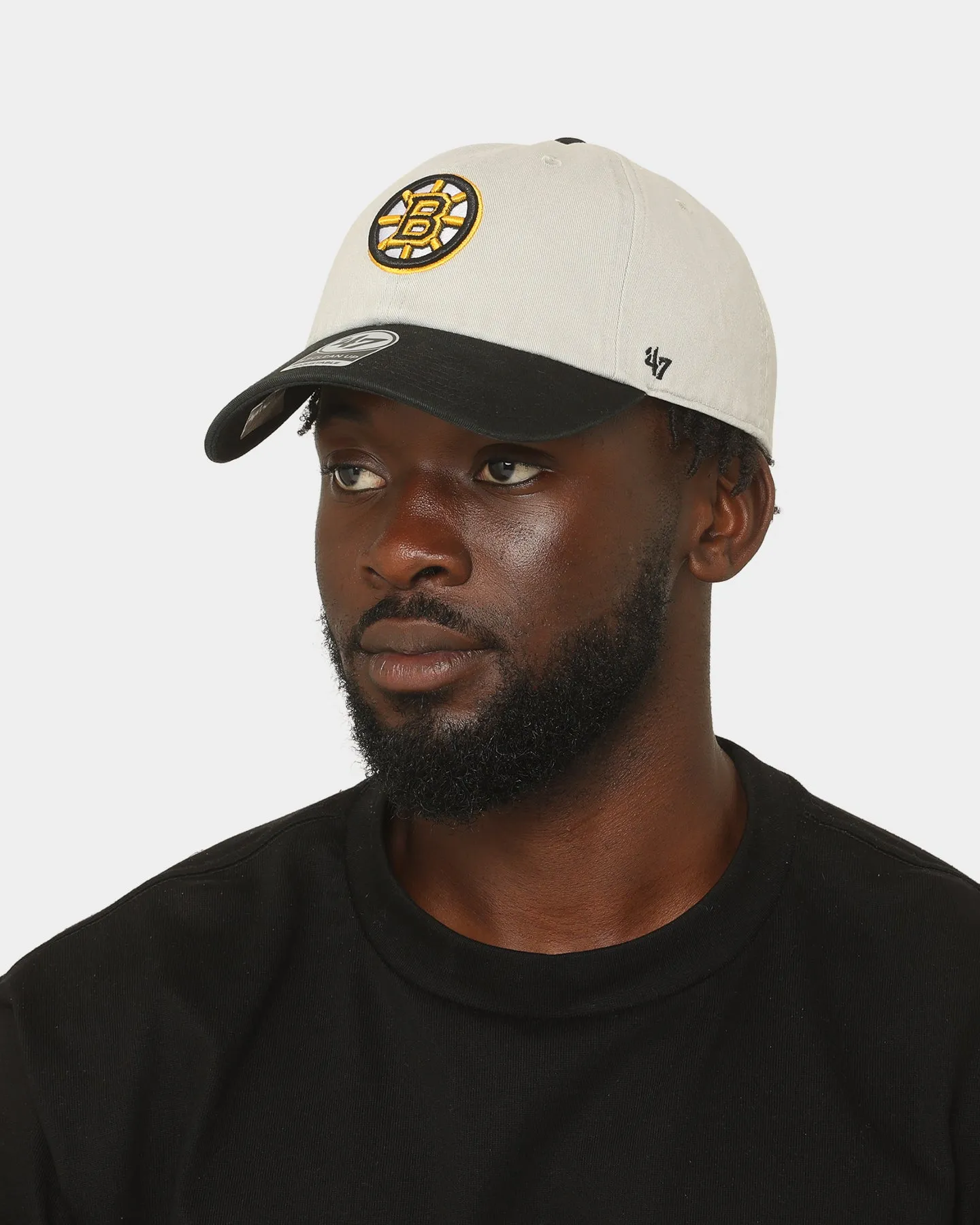 47 Brand Boston Bruins Two Tone 47 Clean Up Strapback Grey