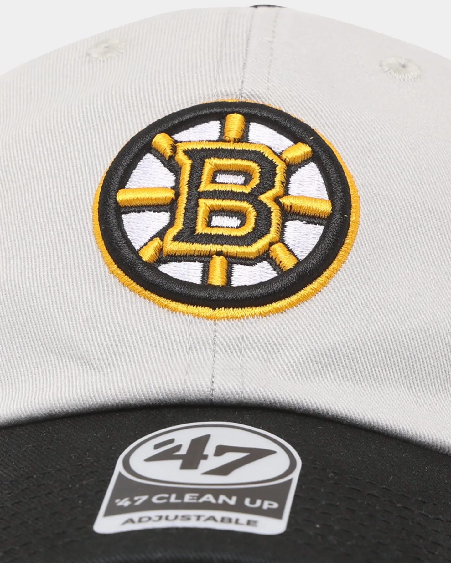 47 Brand Boston Bruins Two Tone 47 Clean Up Strapback Grey