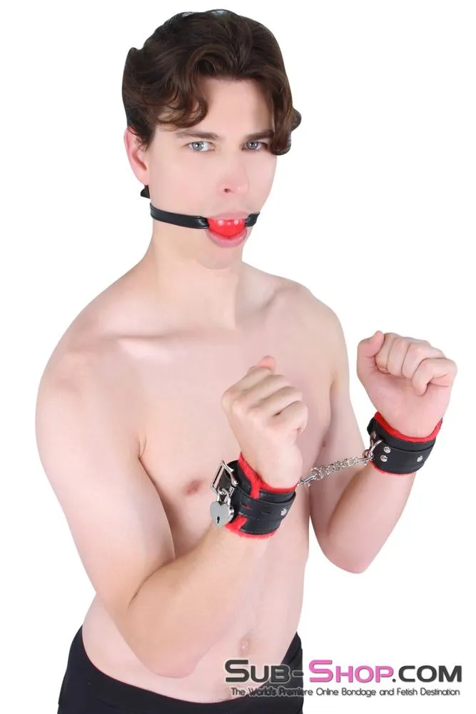 8998DL      Bondage Basics Red Rubber Classic Ball Gag - MEGA Deal