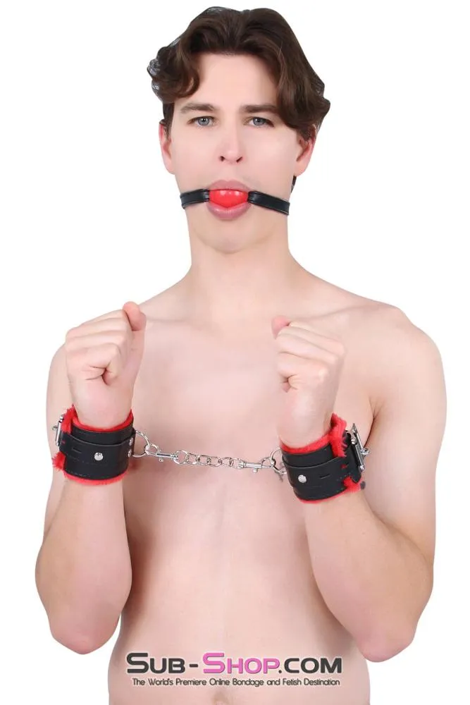 8998DL      Bondage Basics Red Rubber Classic Ball Gag - MEGA Deal