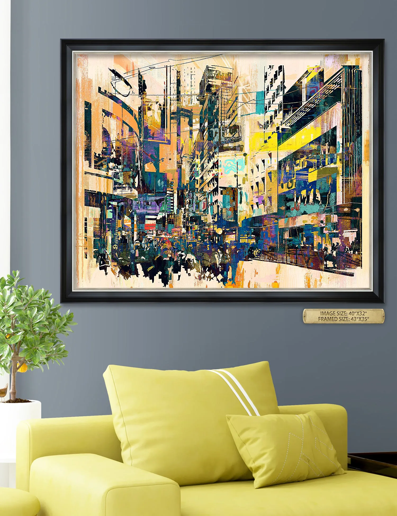 Abstract art of CityScape.