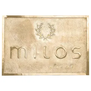 Address Brass Plaque Plate ABP148