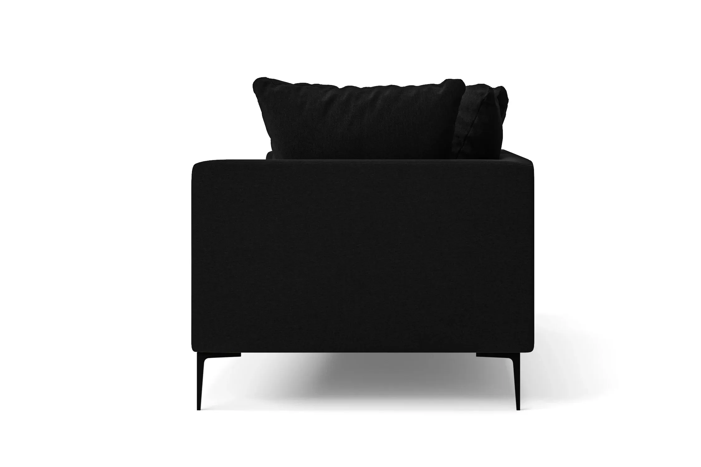 Aprilia 4 Seater Sofa Black Linen Fabric