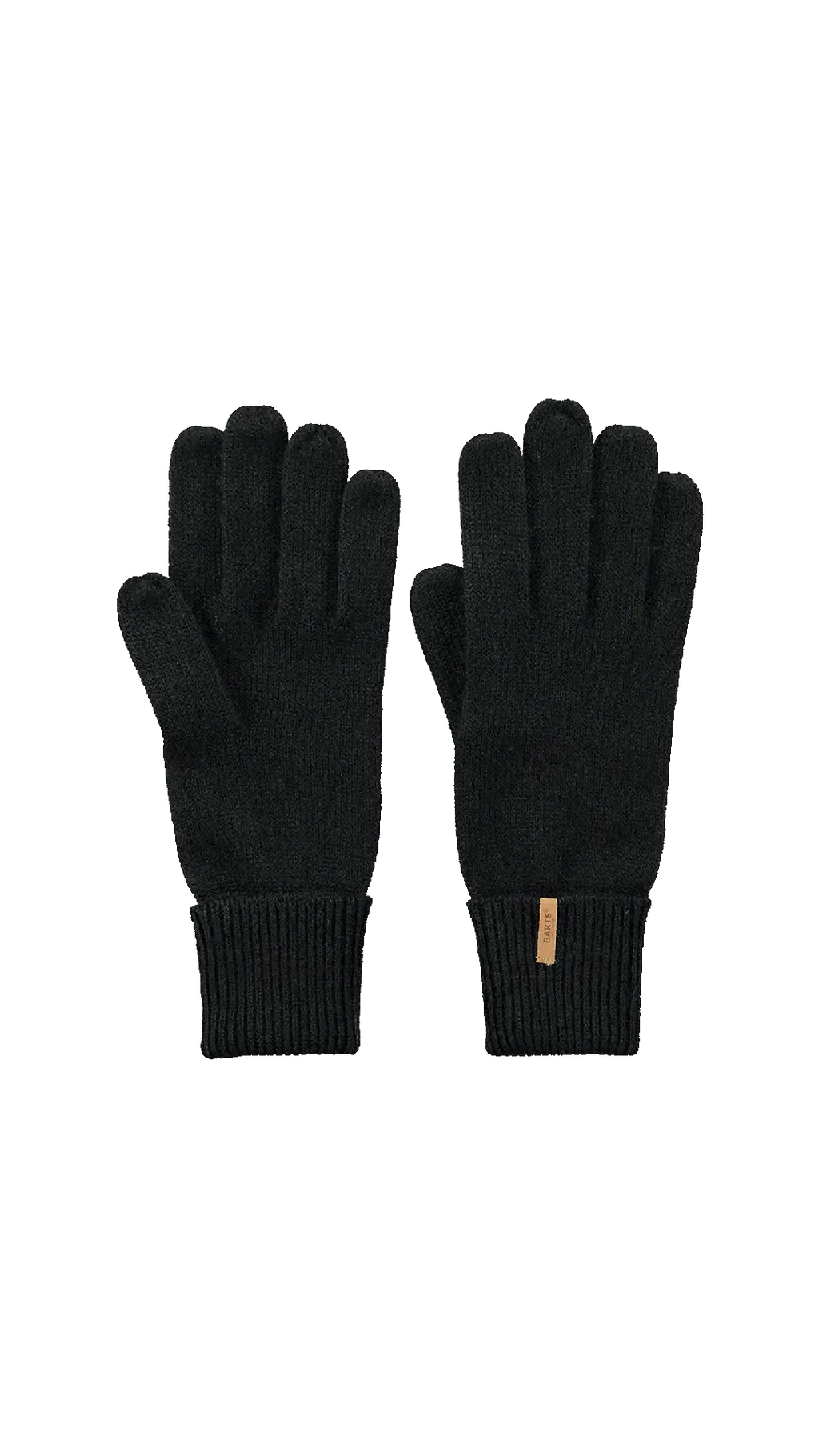 Barts - Fine Knitted Gloves - Black - Large