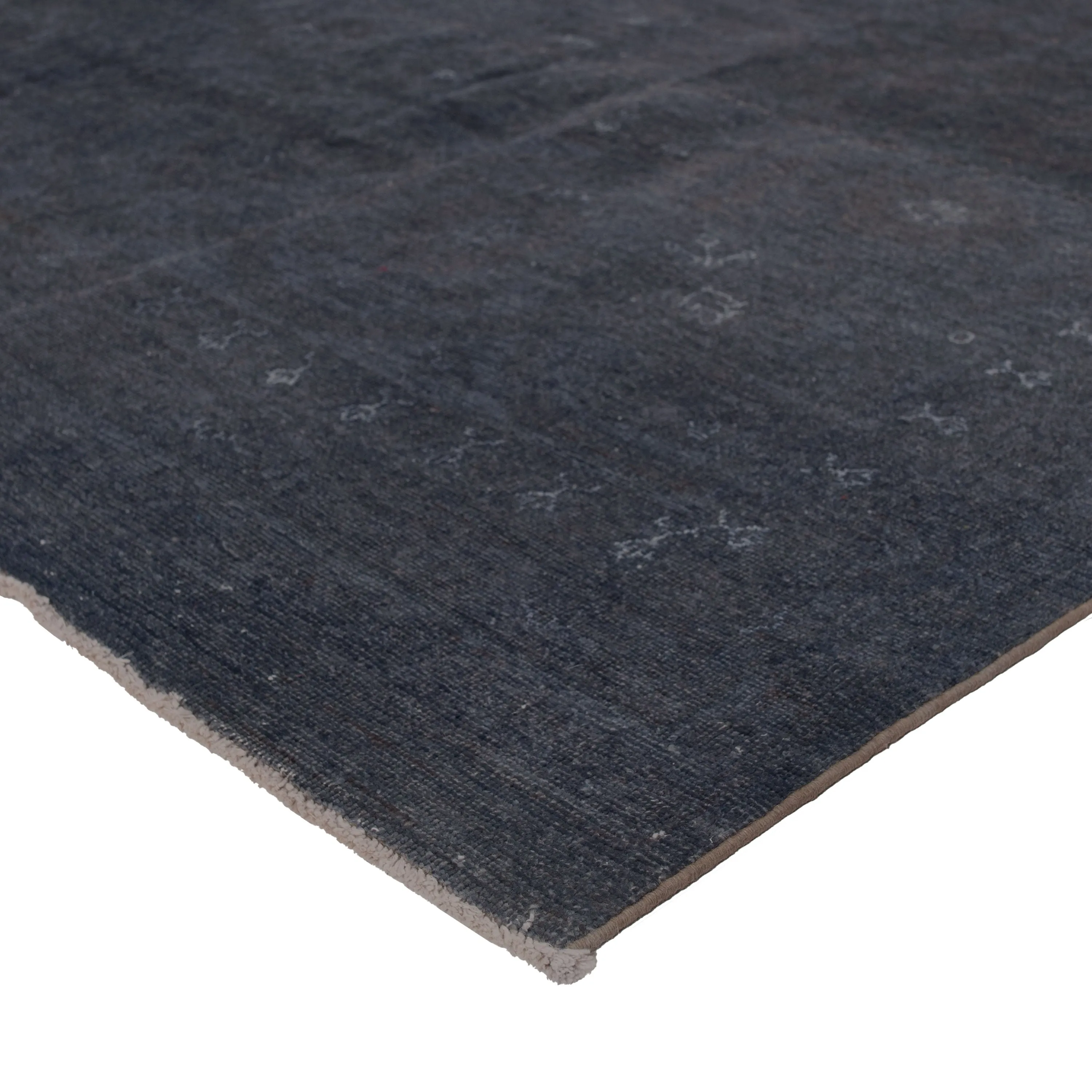 Black Samsara Wool Rug - 4'2" x 4'6"