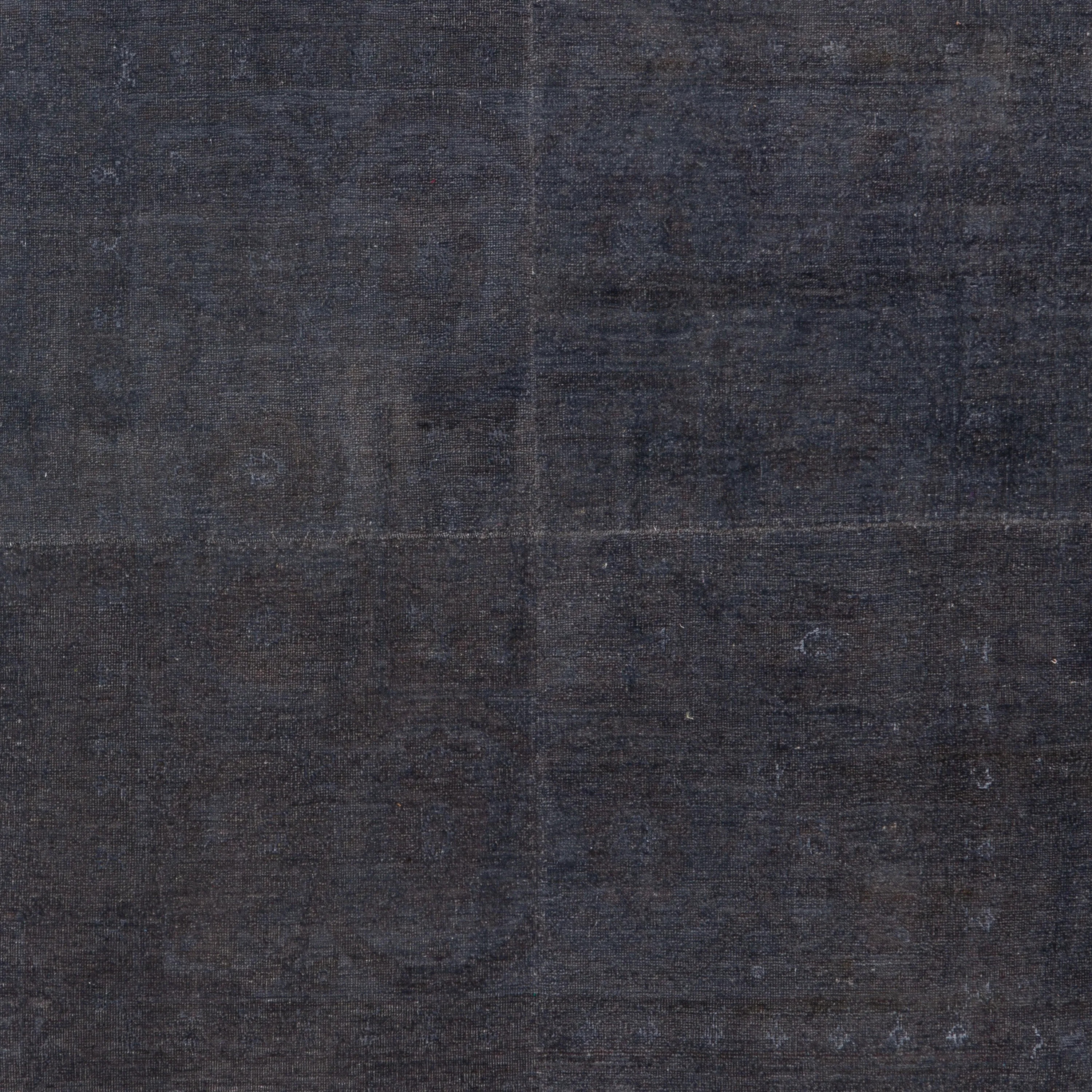 Black Samsara Wool Rug - 4'2" x 4'6"