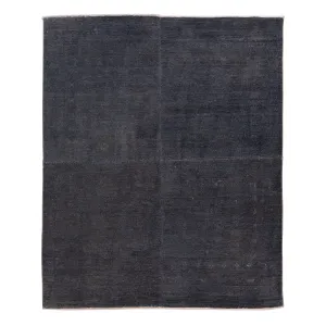 Black Samsara Wool Rug - 4'2" x 4'6"