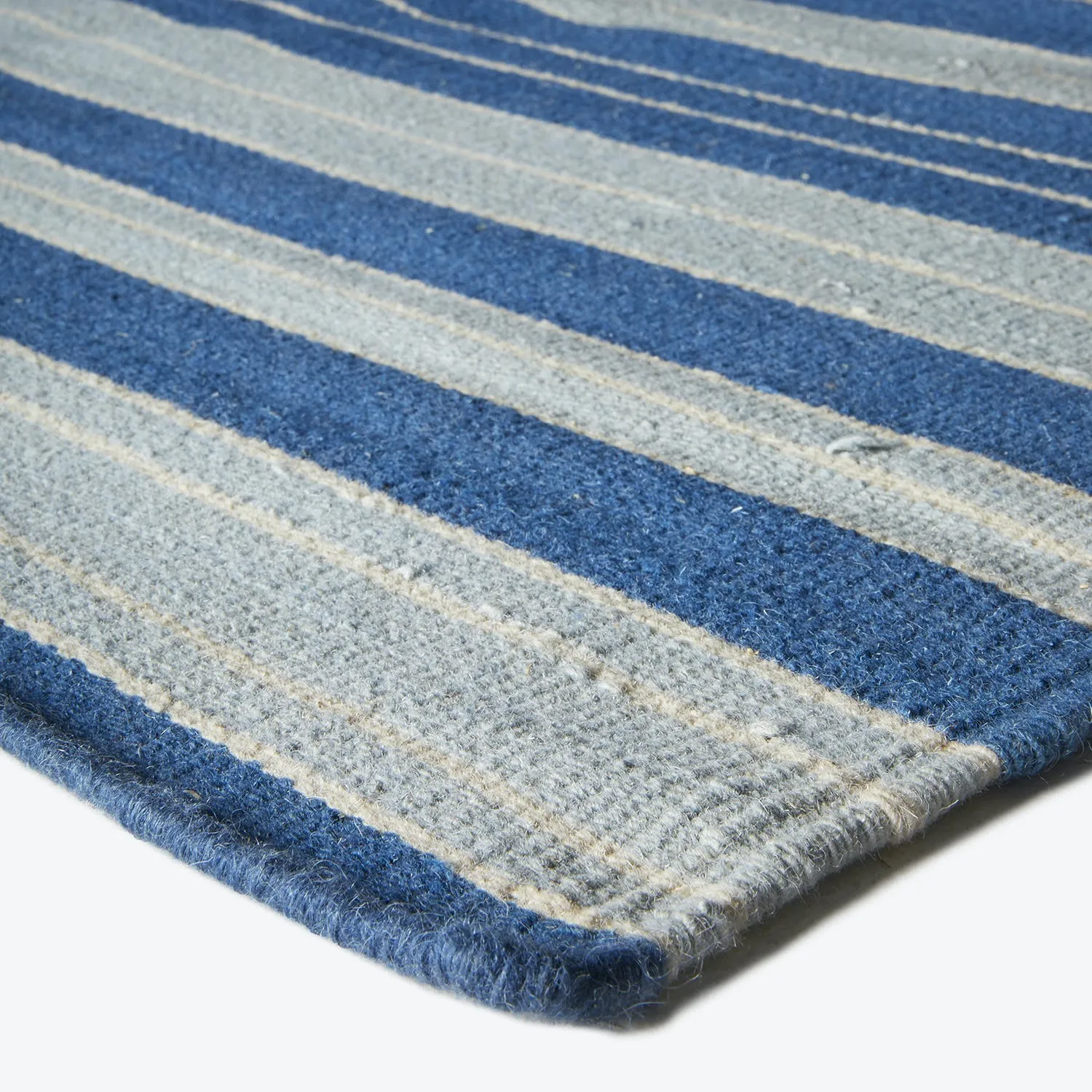 Blue Flatweave Wool Rug - 12' x 15'