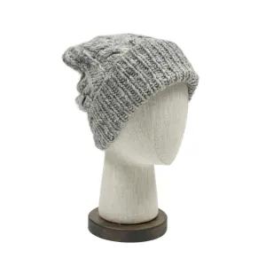 Chamula handknit fisherman hat in pearl grey merino wool (restock)