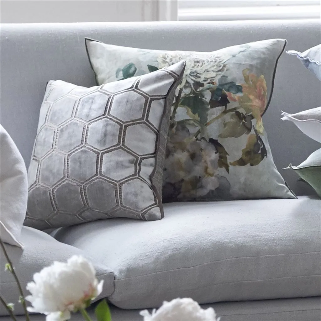 Designers Guild Manipur Oyster Decorative Pillow