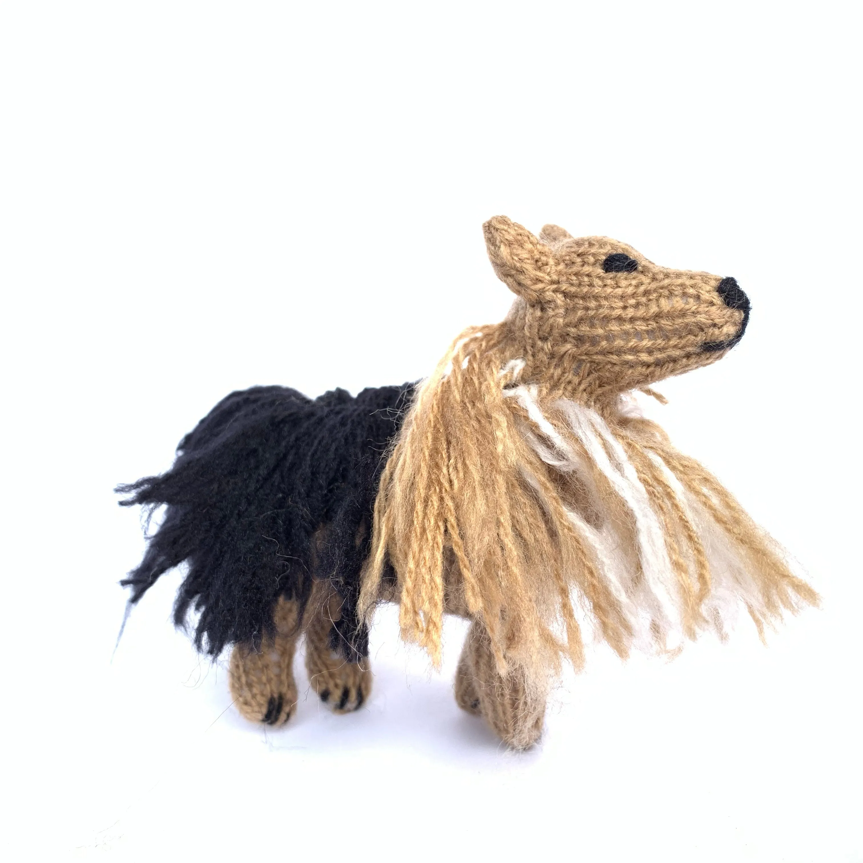 Dog Ornament, Knit Wool