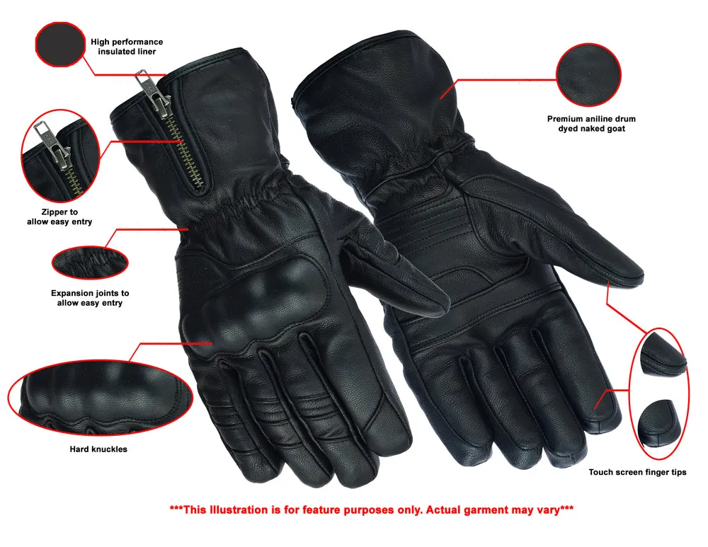 DS2493 Men's Black Rain Performance Gauntlet Glove