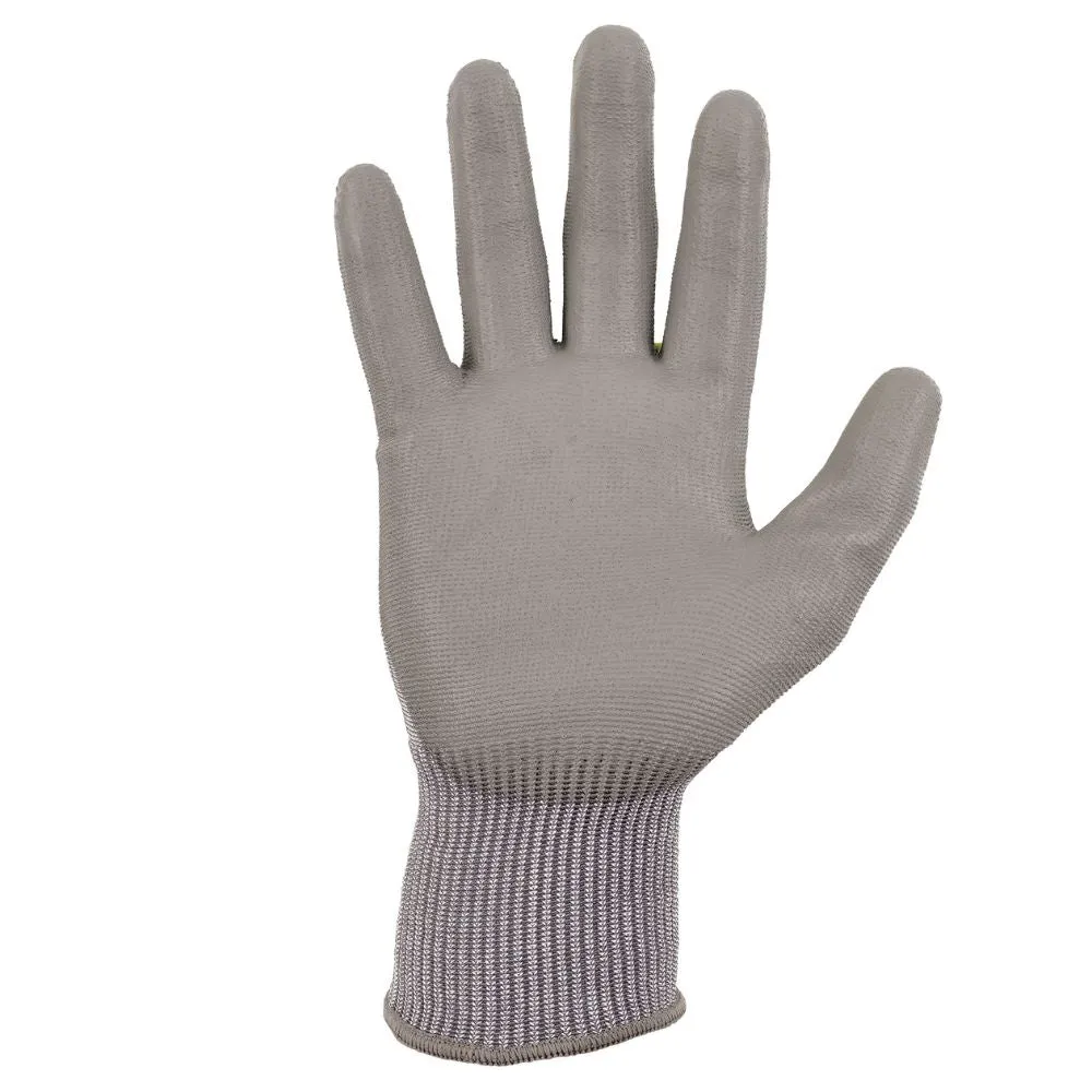 Ergodyne 10395 #7024 12-pair XL Gray ANSI A2 PU Coated CR Gloves