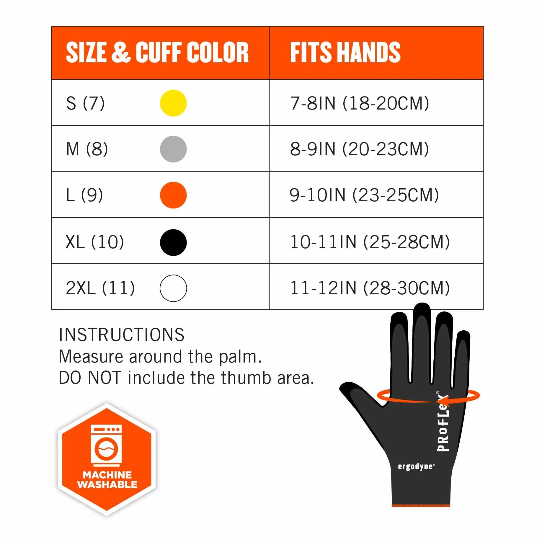 Ergodyne 17855 7001-CASE XL Black Nitrile-Coated Gloves - DSX 144-Pair