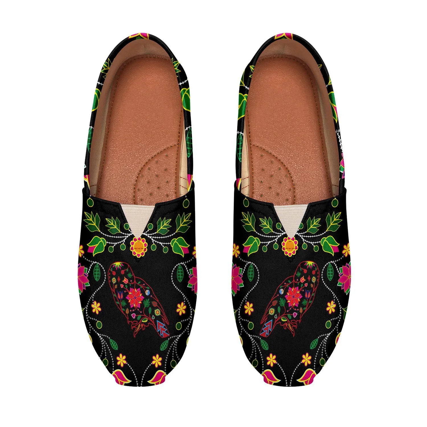 Floral Owl Slip On