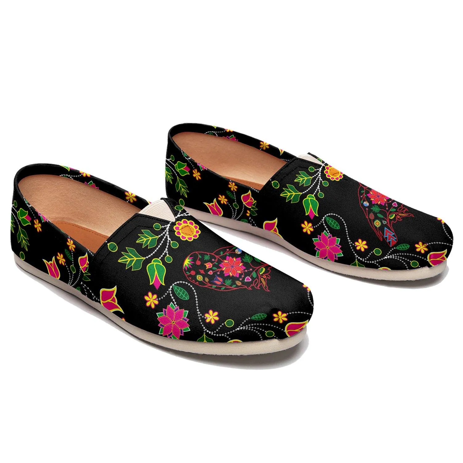 Floral Owl Slip On