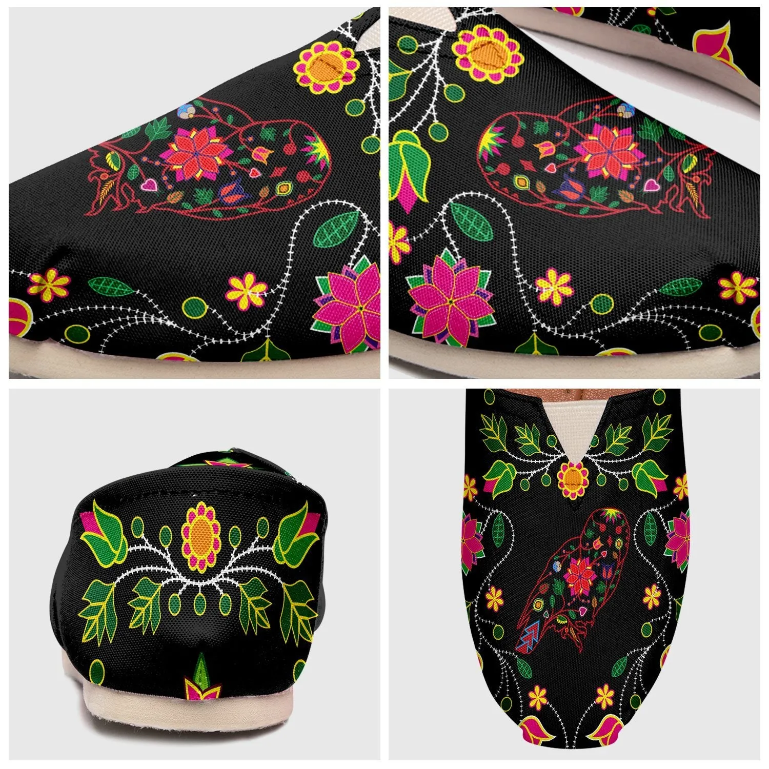 Floral Owl Slip On