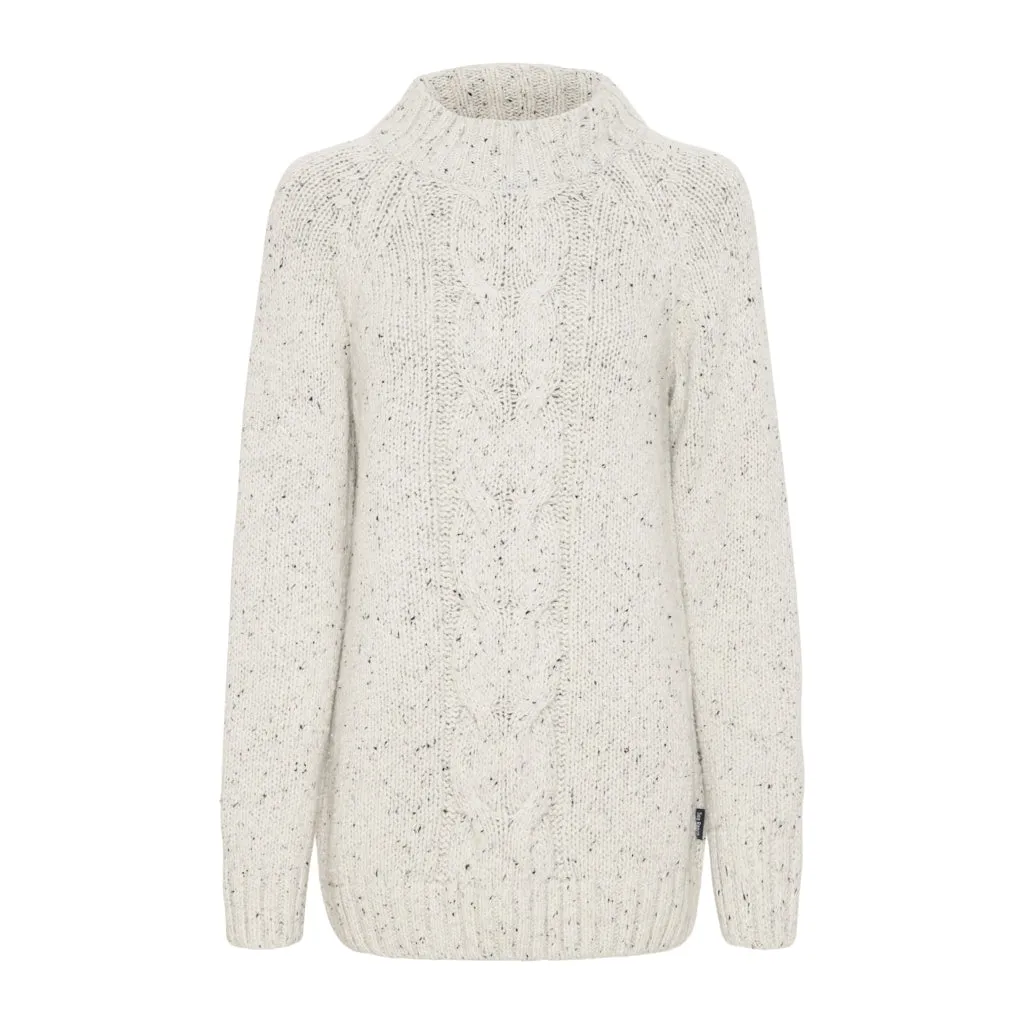 Giselle Roll Neck Knit - Pearl