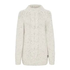 Giselle Roll Neck Knit - Pearl