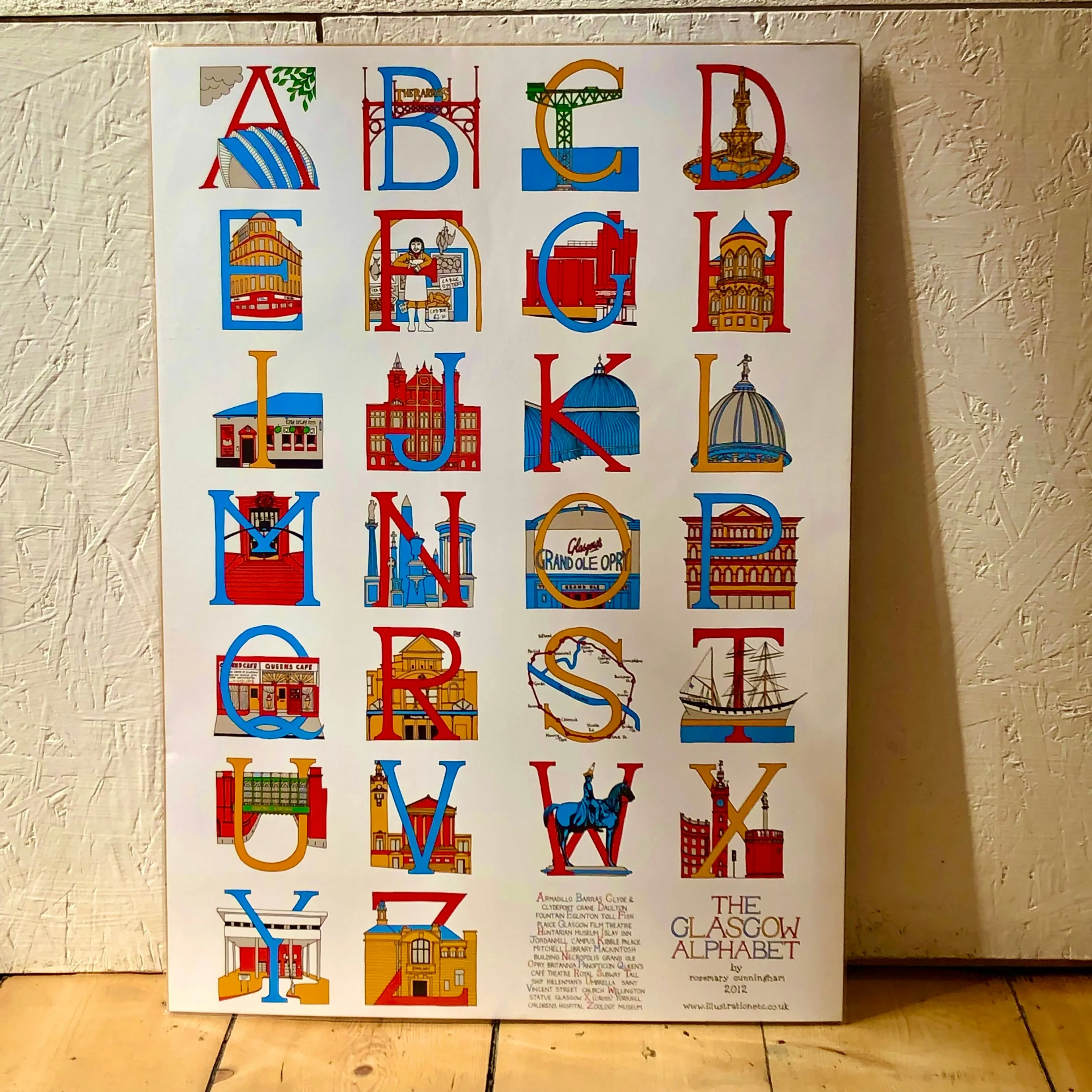 Glasgow Alphabet Print