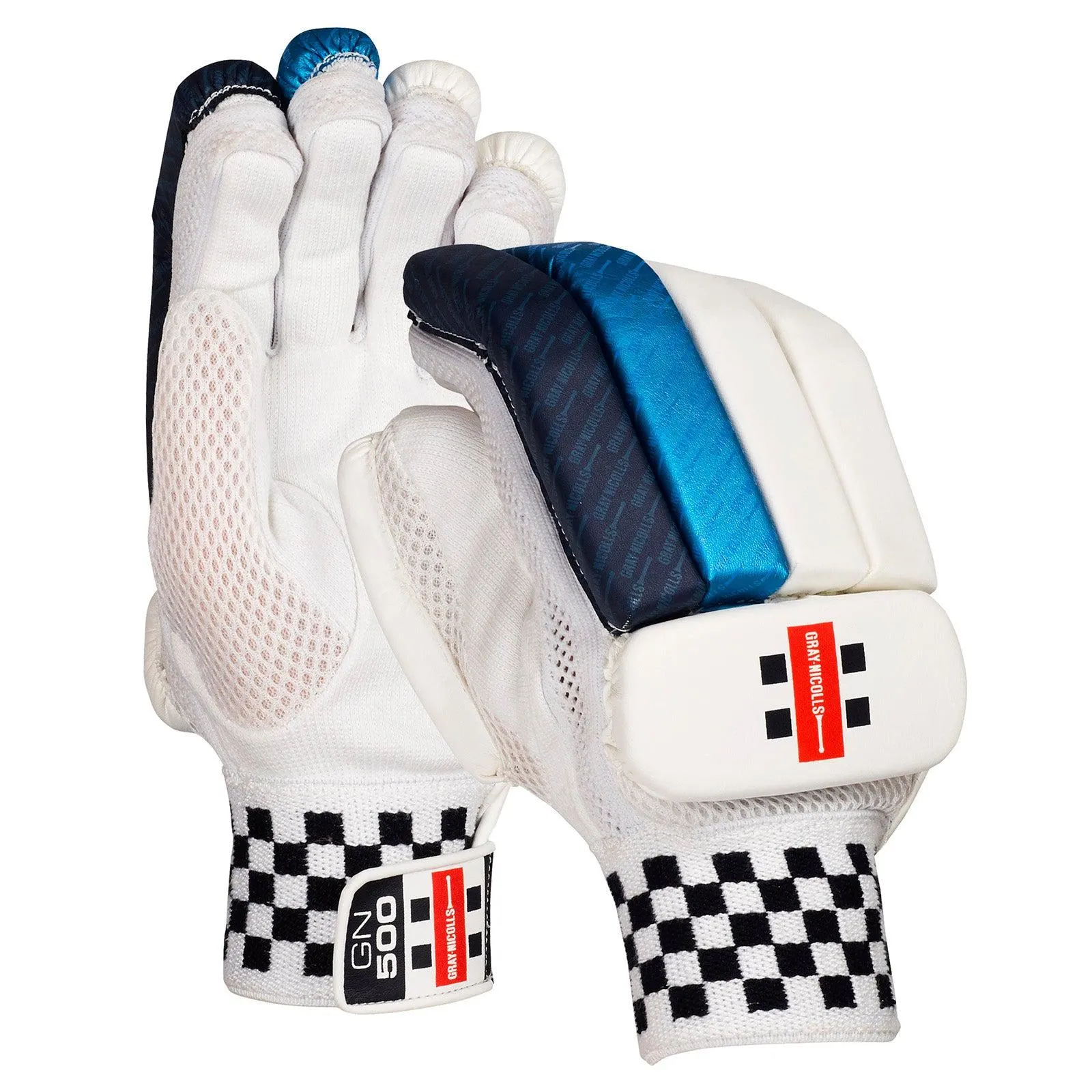 Gray Nicolls GN 500 Batting Gloves Blue - Junior