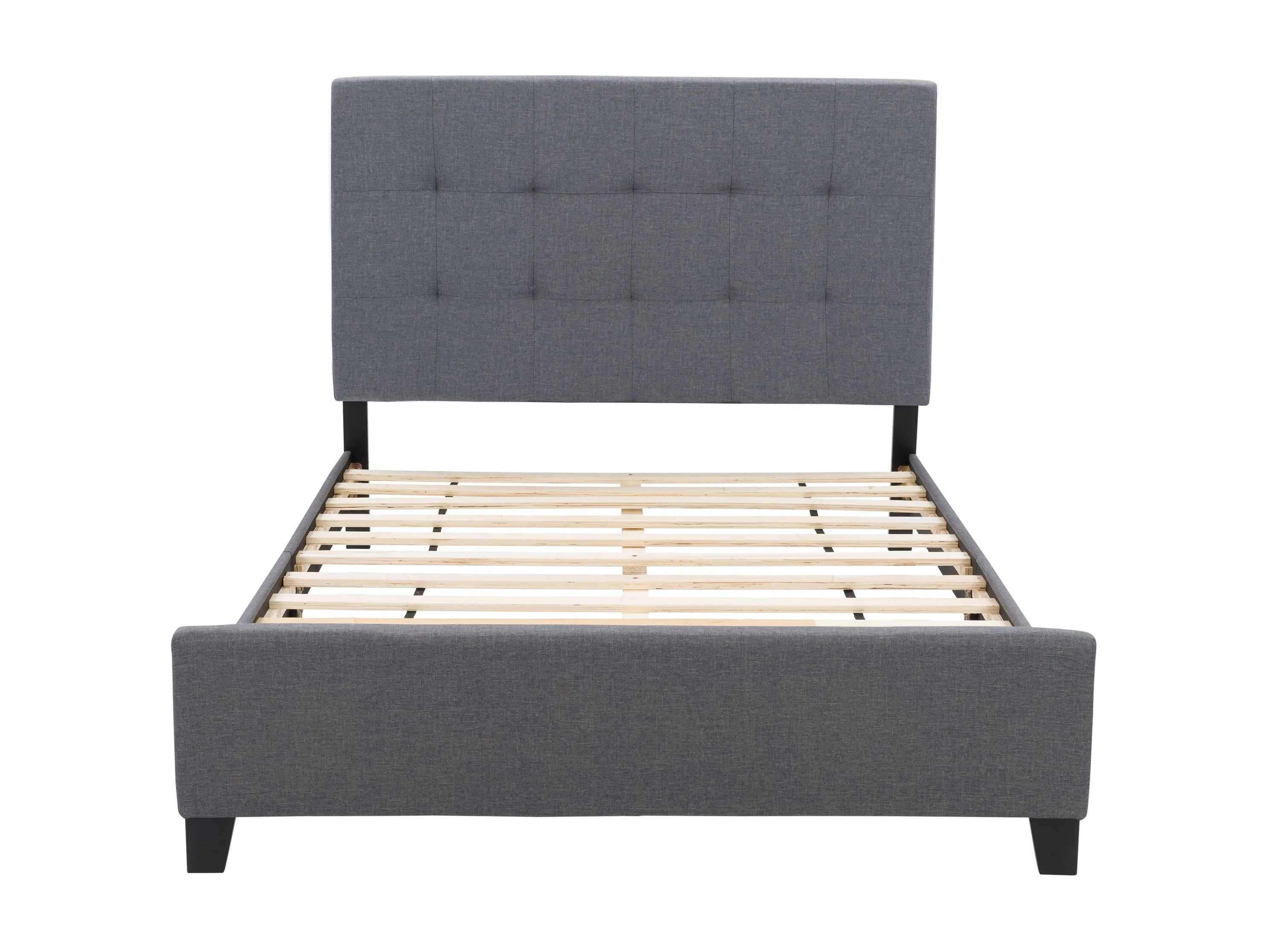 Grey Double/Full Panel Bed