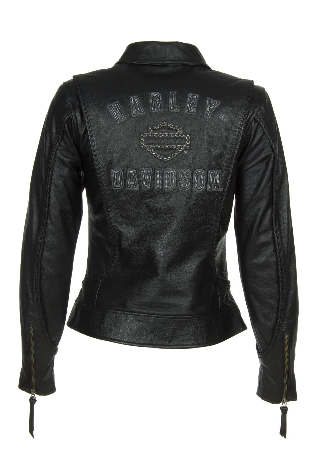 Harley-Davidson Women's Jacket Heritage Black Leather - Model 98064-13VW