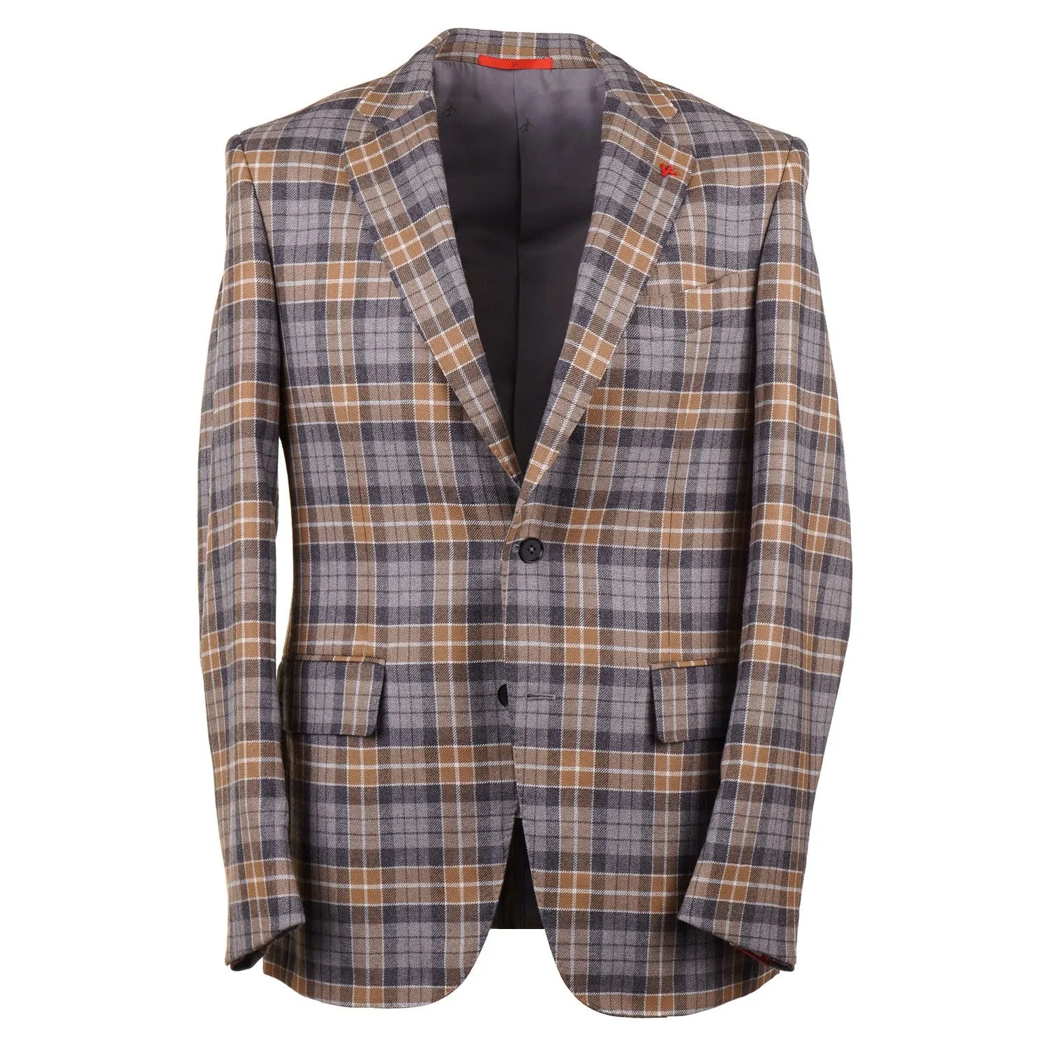 Isaia Soft Flannel Wool-Cashmere Sport Coat