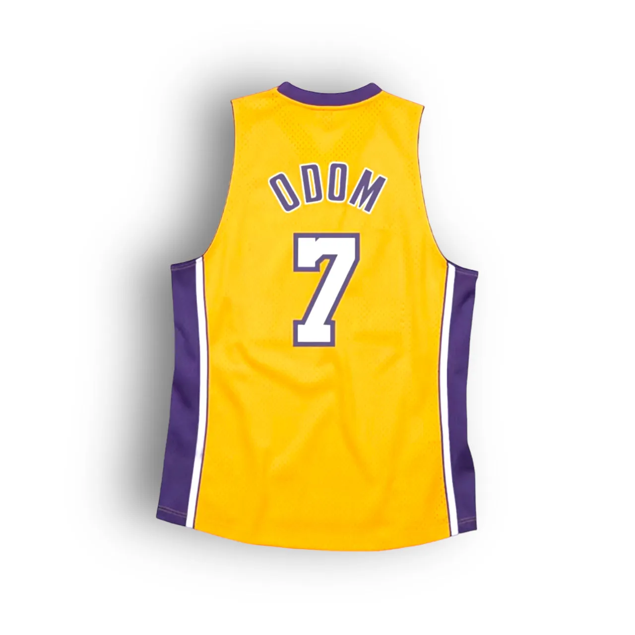 Lamar Odom 2008-2009 Los Angeles Lakers Home Mitchell & Ness Swingman Jersey - Yellow