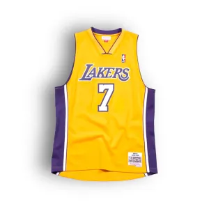 Lamar Odom 2008-2009 Los Angeles Lakers Home Mitchell & Ness Swingman Jersey - Yellow