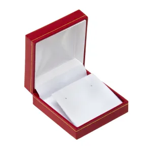 Leatherette Earring Box Red