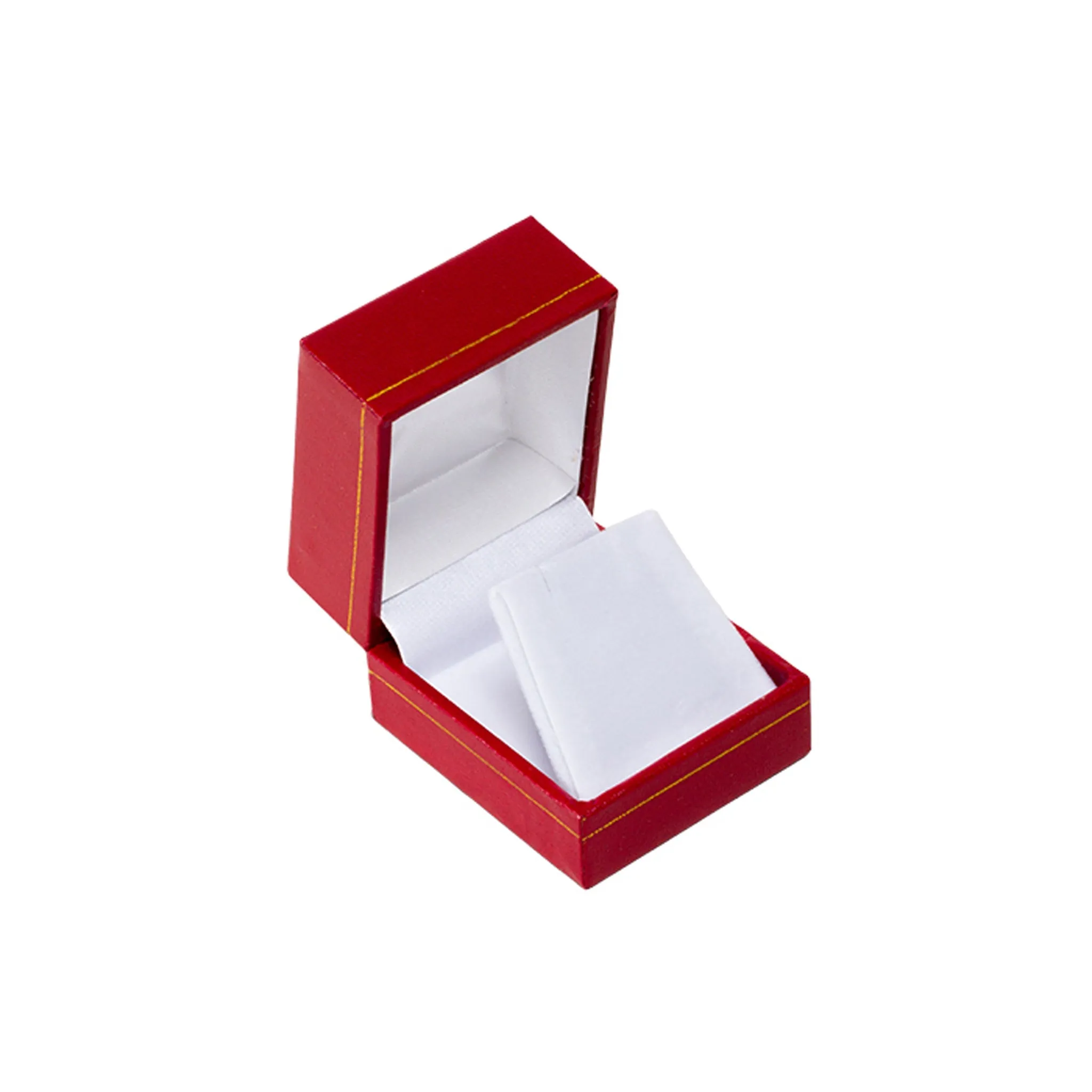 Leatherette Small Earring Box Red