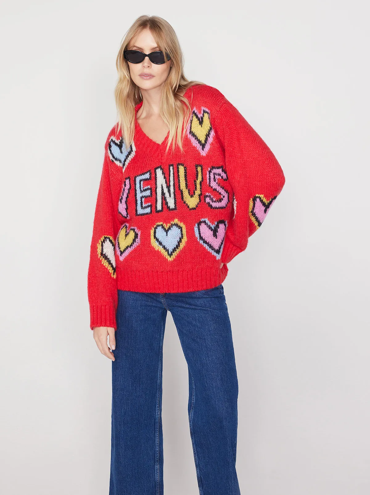 Linnea Venus Intarsia Knit Sweater