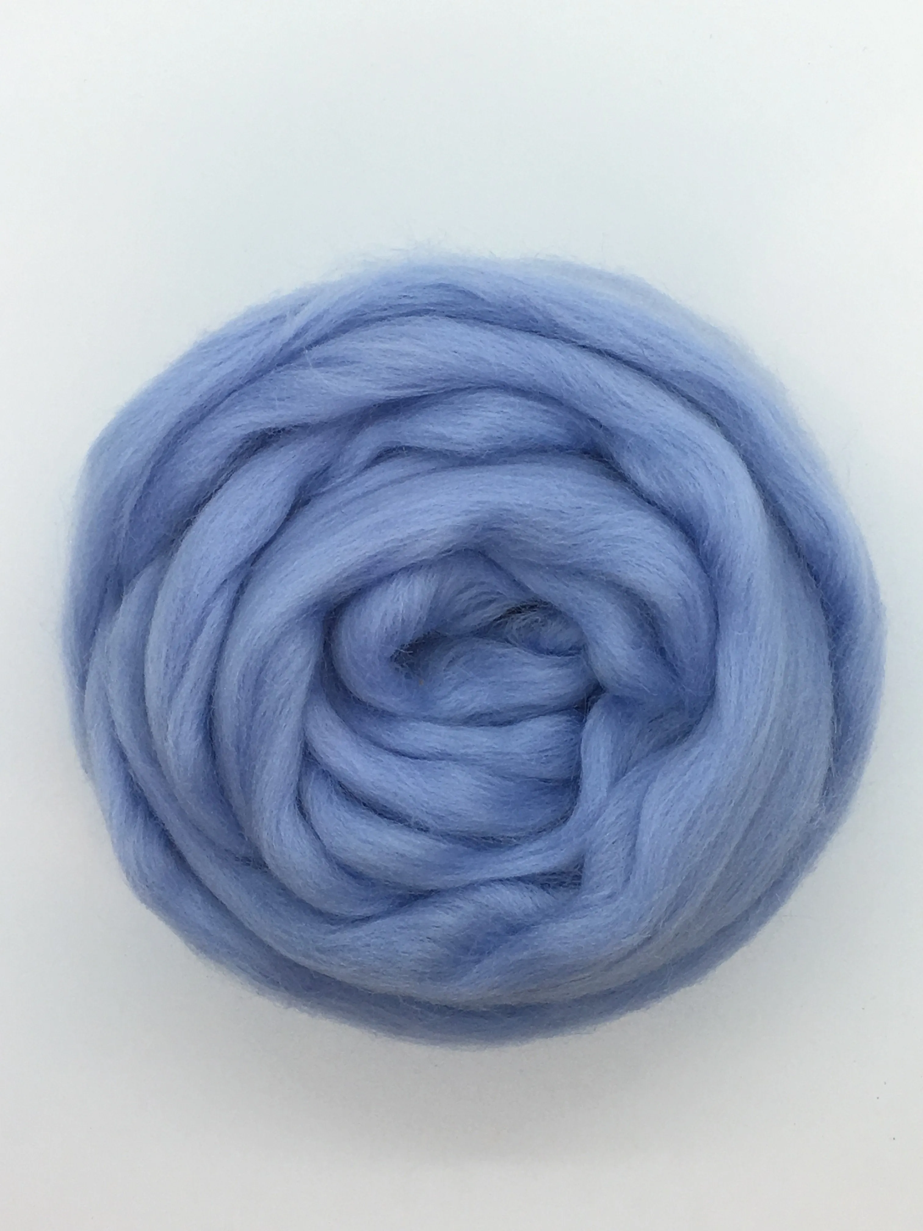 Luxurious Baby Blue Wool Roving