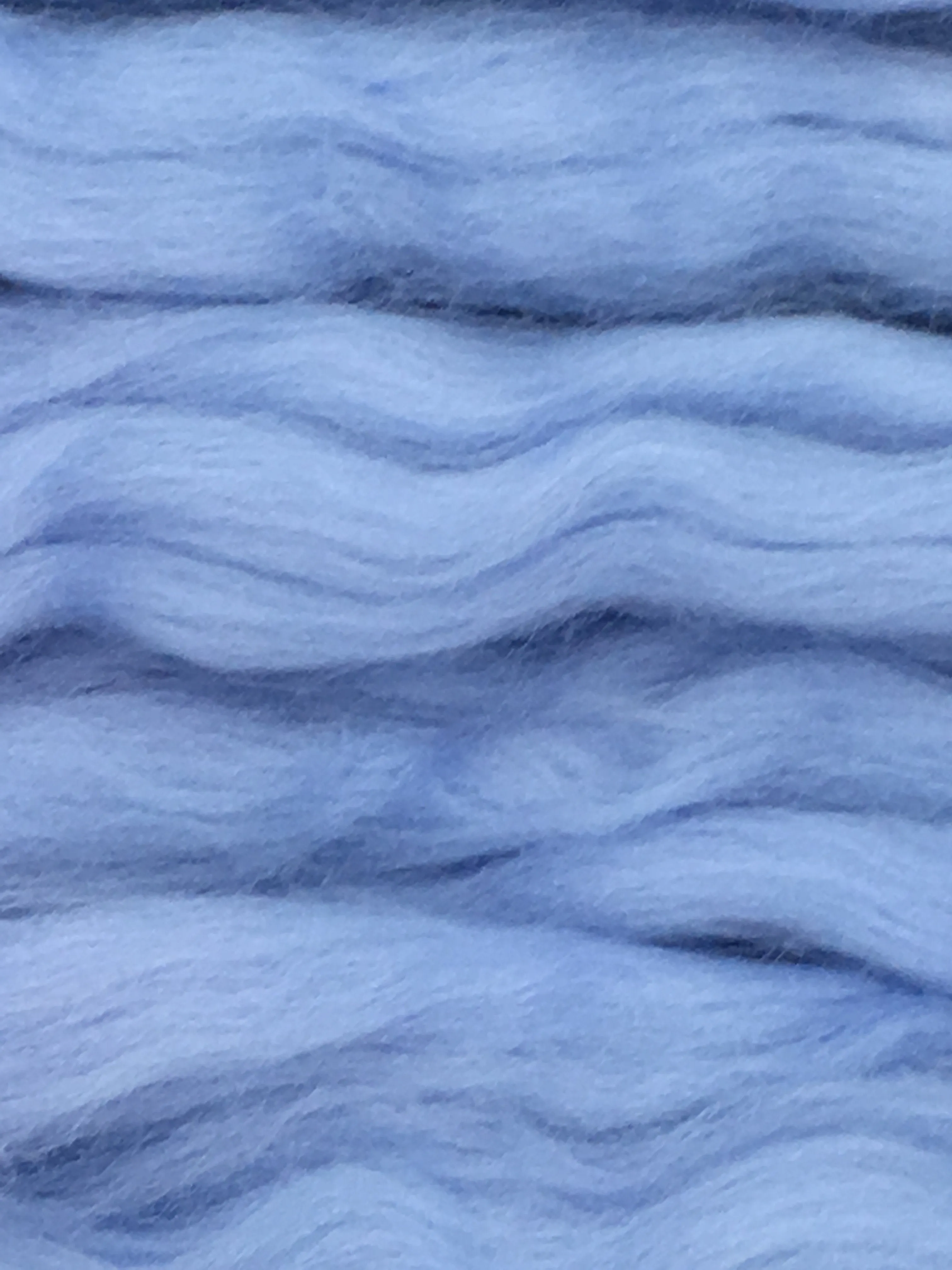 Luxurious Baby Blue Wool Roving