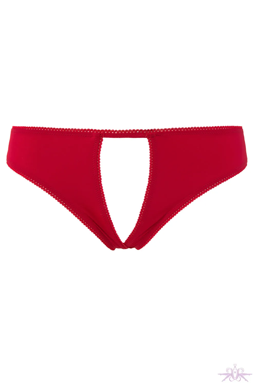 Maison Close Le Petit Secret Red Open Panty