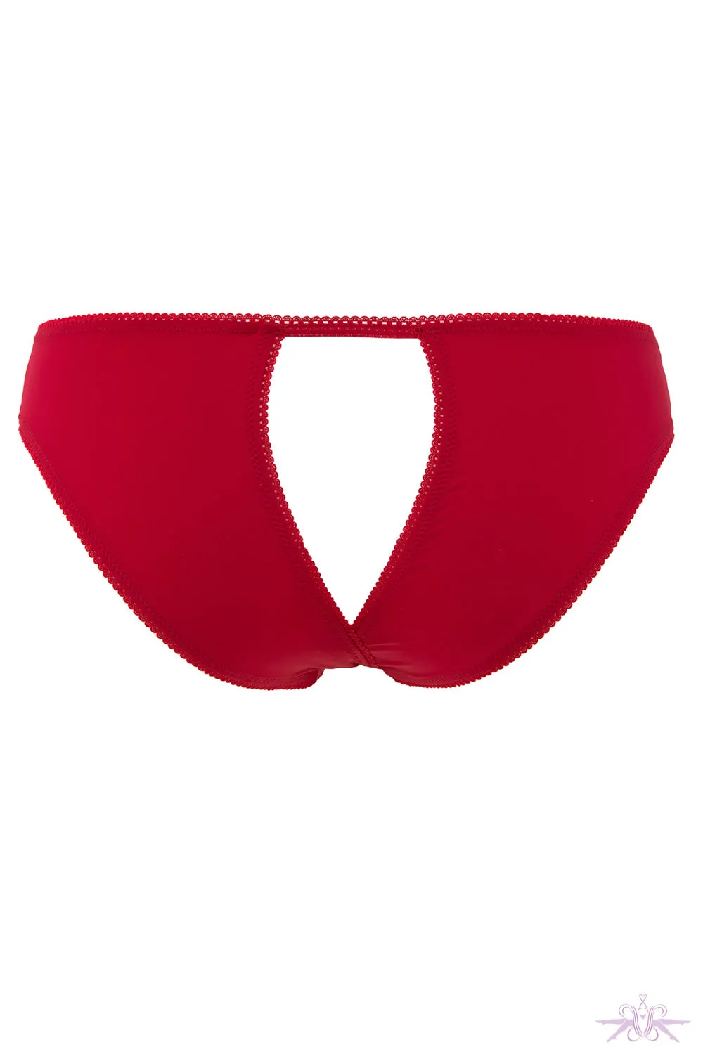 Maison Close Le Petit Secret Red Open Panty