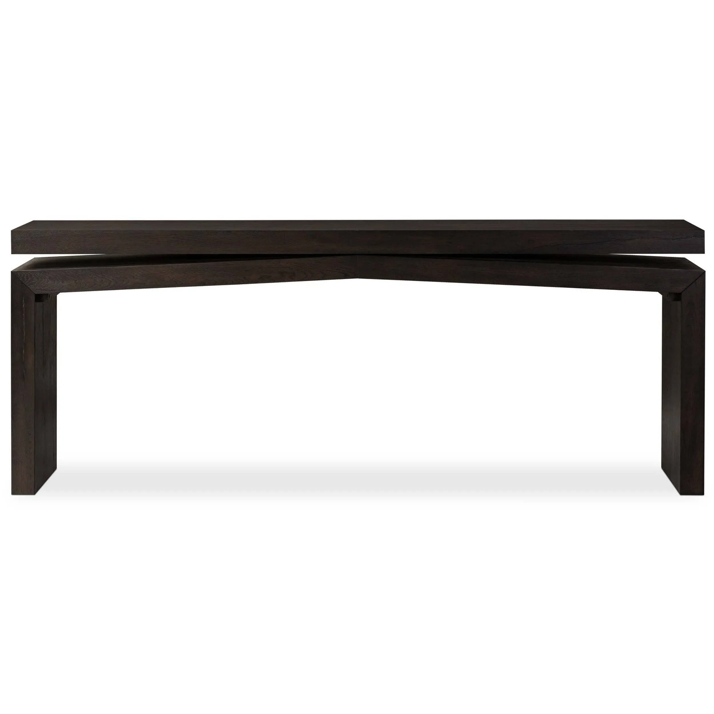 Matthes Console Table, Smoked Black