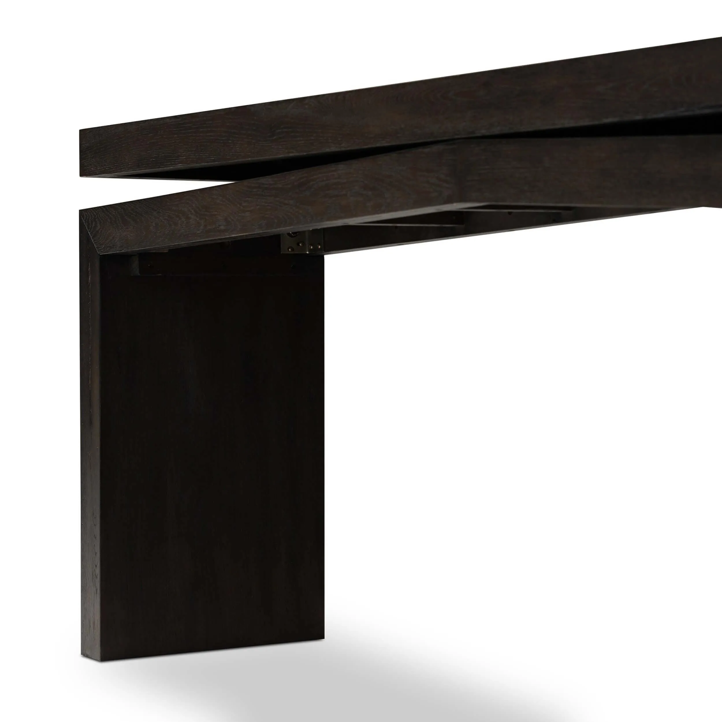 Matthes Console Table, Smoked Black