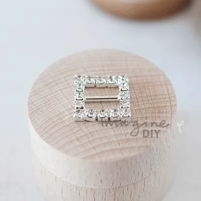 Medium Square Crystal Buckle