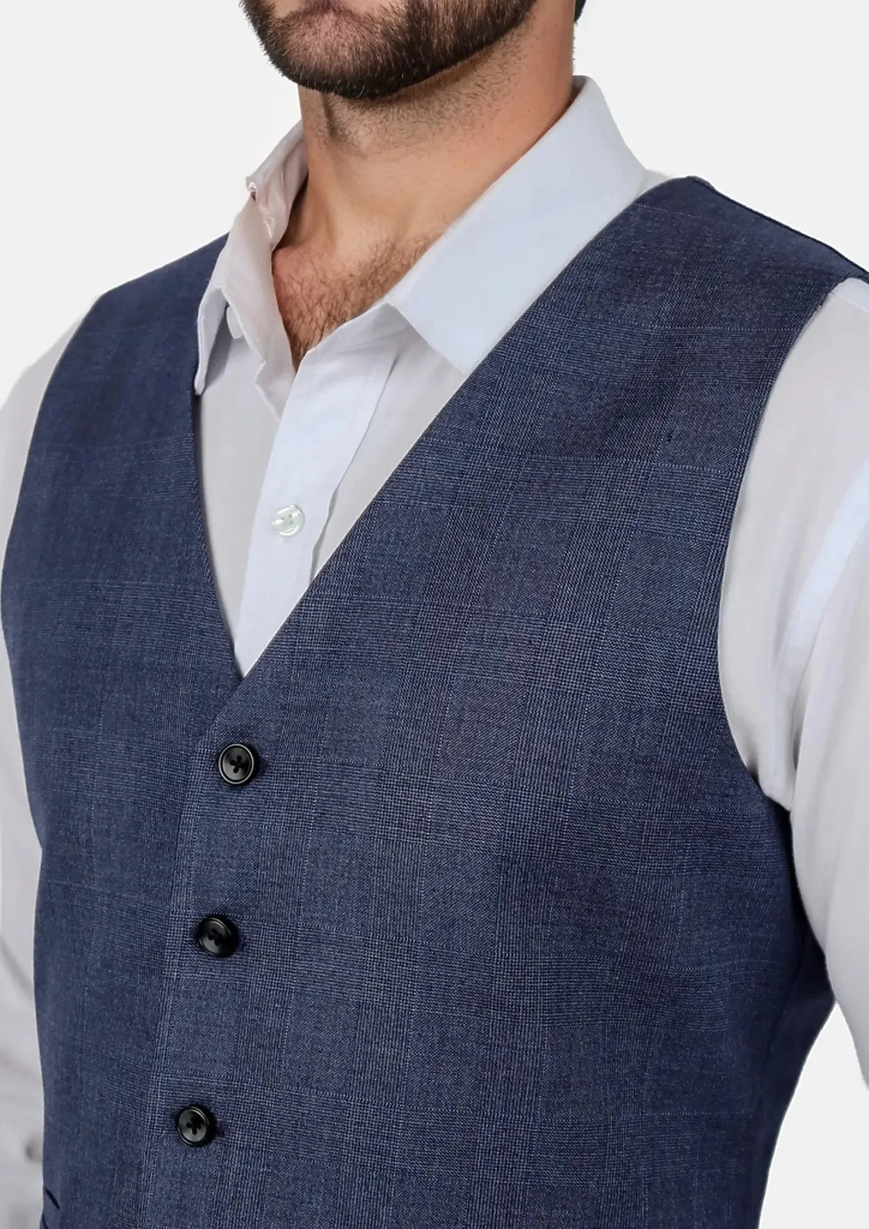 Midnight Blue Prince of Wales Vest