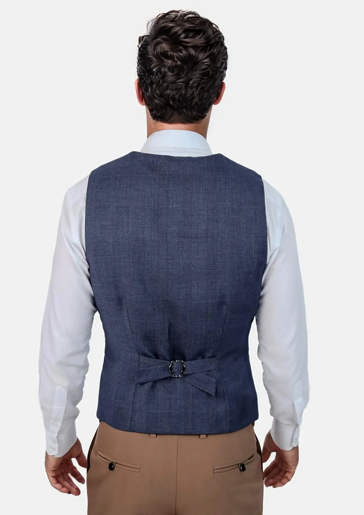 Midnight Blue Prince of Wales Vest