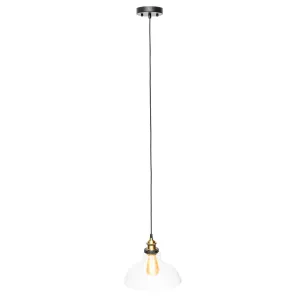 Modern Hanging Glass Pendant Lighting Fixture Decor  - Bronze