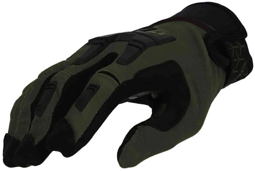 Motorcycle gloves X-Enduro Acerbis, black/green