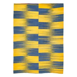 Multicolored Flatweave Wool Rug - 11' x 15'