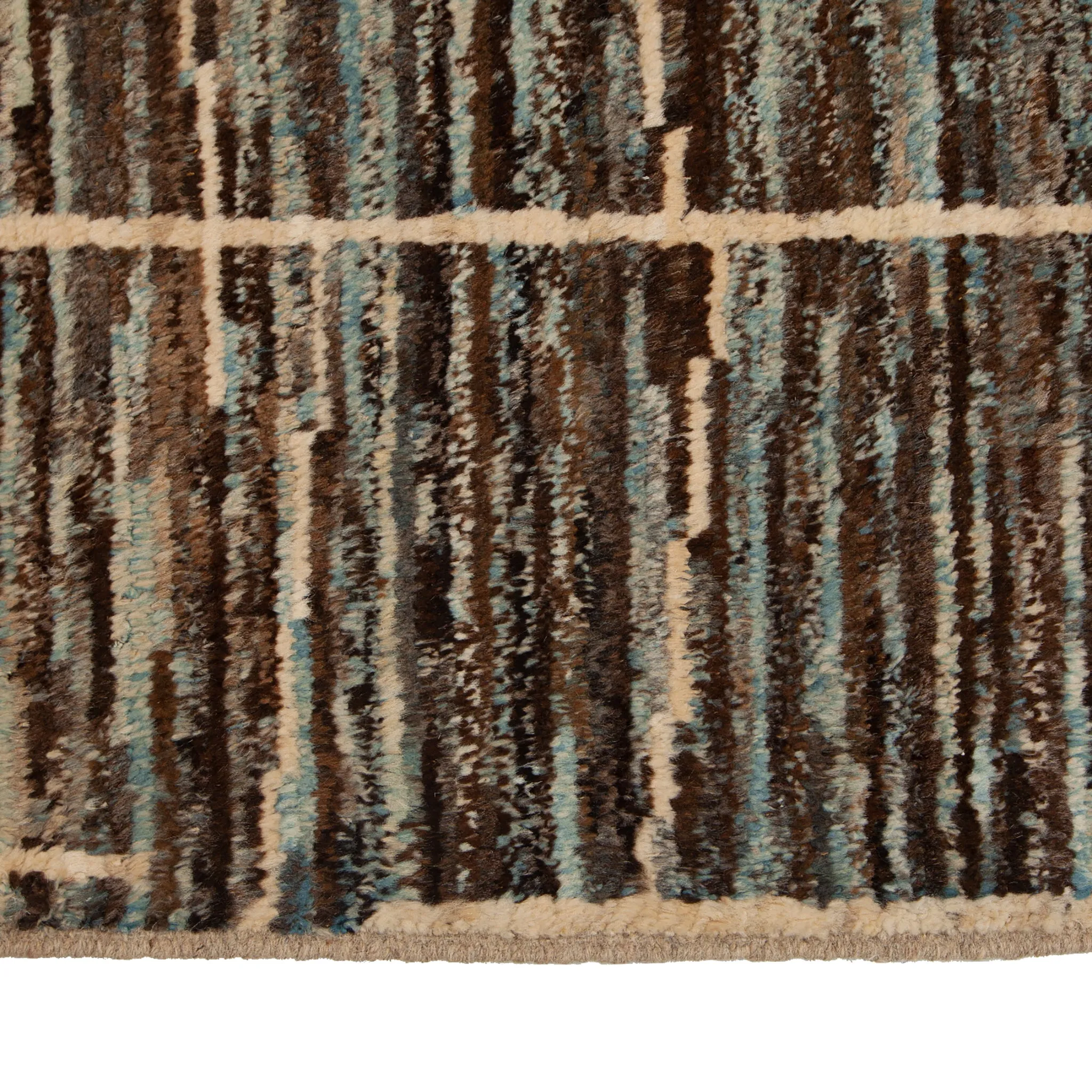 Multicolored Modern Wool Rug - 10'3'' x 13'6''