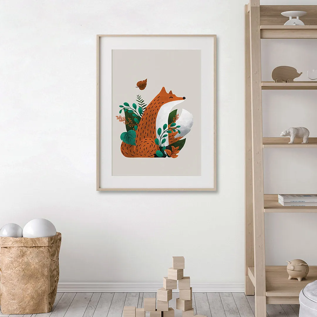 Neutral Scandi Woodland Animals Nursery Prints Set Of 3